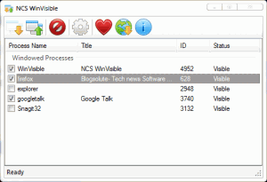 NCS WinVisible 1.1.0.7 - náhled
