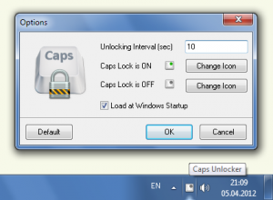 CapsUnlocker 1.1 - náhled