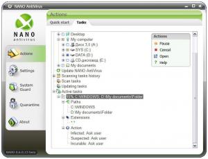 NANO AntiVirus 0.28.2.61942 - náhled