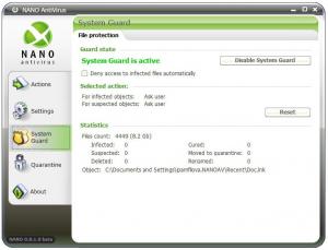 NANO AntiVirus 0.28.2.61942 - náhled