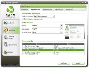 NANO AntiVirus 0.28.2.61942 - náhled