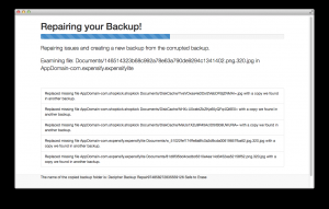 Decipher Backup Repair 8.5.0 - náhled