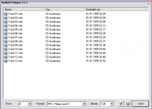 AudioCD Ripper 1.1.0.0 - náhled