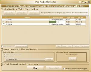 My iPod Audio Converter 1.0.0.0 - náhled
