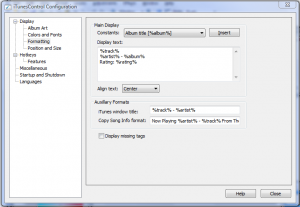 iTunesControl 0.63 - náhled
