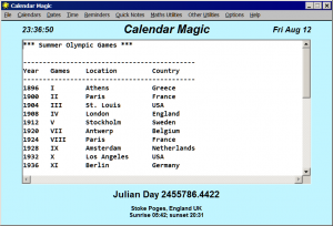 Calendar Magic 18.9 - náhled