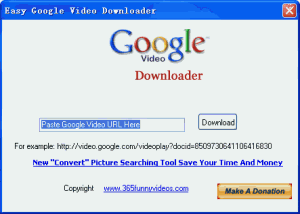 Easy Google Video Downloader 2.0 - náhled