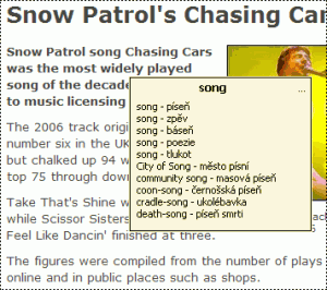 Webový Kapesní Slovník 1.1.0 - náhled