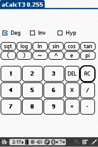 acalc T3 scientific calculator - náhled