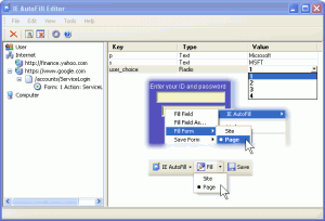 IE AutoFill 3.32 - náhled