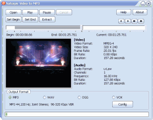 Naturpic Video to MP3 2.0 - náhled