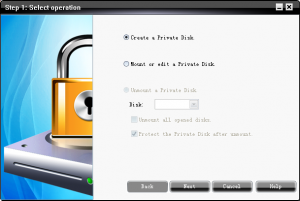 GiliSoft Private Disk 10.0 - náhled