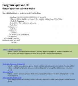 Správce datové schránky 1.1.9 - náhled