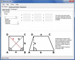 Mathelper.NET 0.2 beta - náhled