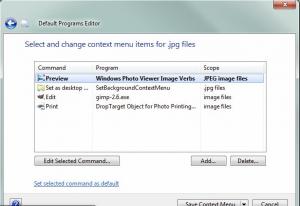 Default Programs Editor 2.7 - náhled