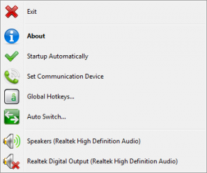 Audio Output Switcher 1.0.4.23 - náhled
