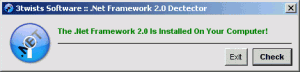 .Net Framework Detector - náhled