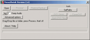 MenuShrink 2.41 - náhled