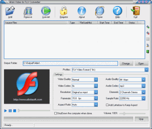 Allok Video to FLV Converter 4.8.0310 - náhled