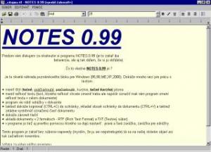 Notes 0.99 - náhled