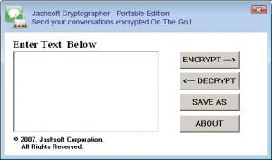 Jashsoft Cryptographer - Portable Edition - náhled