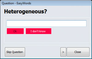 EasyWords 1.8 - náhled