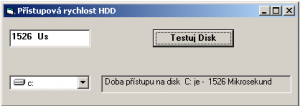 Rychlost HDD - náhled