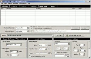 Pazera Free Video to iPod Converter 1.1 - náhled