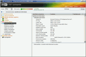 ESET SysInspector 1.4.2.0 - náhled