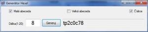 Generátor hesel 1.0 - náhled