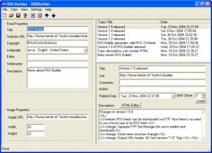 RSS Builder - náhled