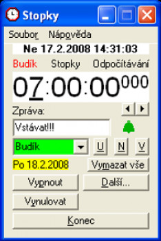 Stopky - náhled