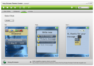 SonyEricsson Themes Creator - náhled