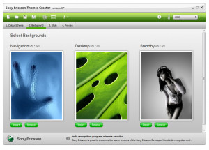 SonyEricsson Themes Creator - náhled