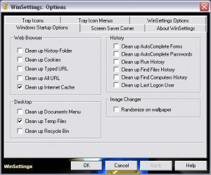 WinSettings - náhled