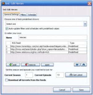 Torrent Episode Downloader - náhled
