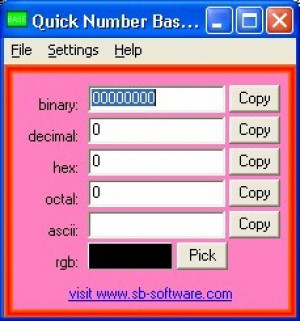 Quick Number Base Converter - náhled
