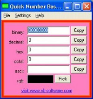 Quick Number Base Converter - náhled