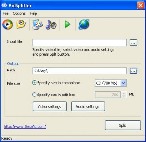 VidSplitter - náhled