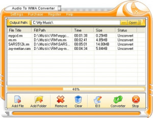 Audio To WMA Converter - náhled