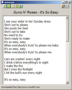 AutoLyrics - náhled