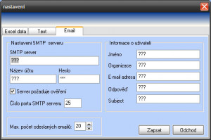 Excel Mail - náhled
