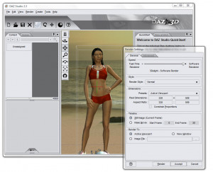 DAZ studio - náhled