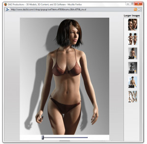DAZ studio - náhled