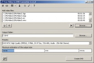 Free Video to DVD Converter - náhled