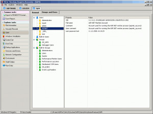 MiTeC Windows Registry Recovery - náhled