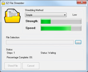 EZ File Shredder - náhled
