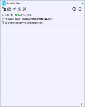 Mail Notifier - náhled