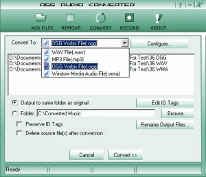 OSS Audio Converter - náhled