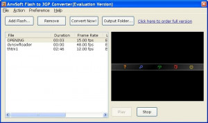Flash to 3GP Converter - náhled